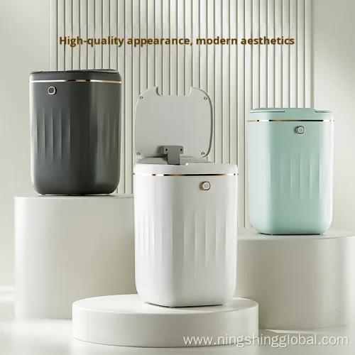Smart Plastic Trash Can with Sensor for Bedroom Use
